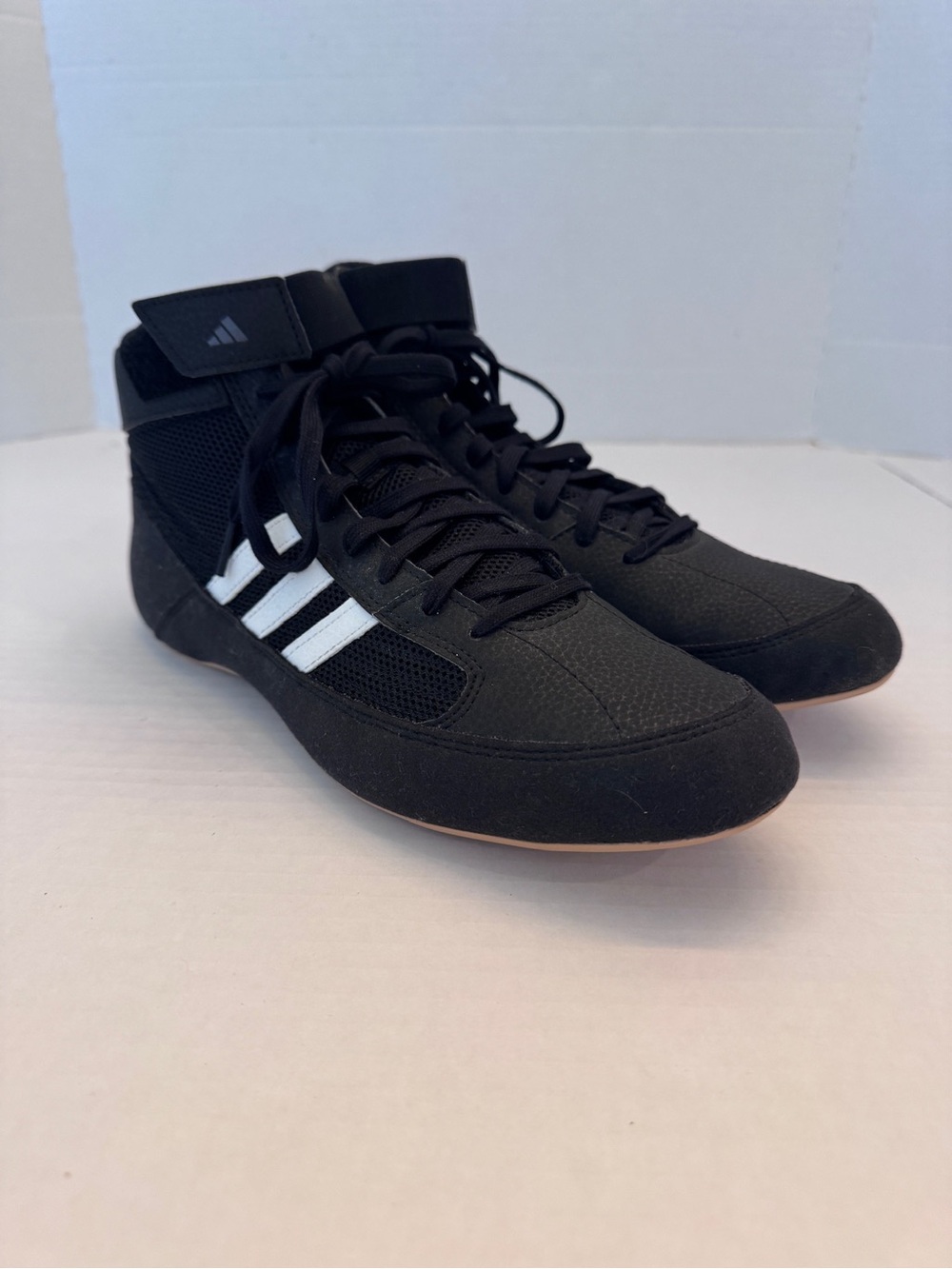 Adidas Men's HVC2 Havoc Wrestling Shoes AQ3325 Black / White Size 10.5